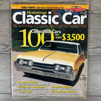 Hemmings Classic Car Magazine March 2006 Collectible Cars Automotive