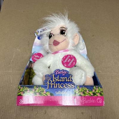 Official Barbie The Island Princess Tallulah Monkey Talking Light Up Plush Toy