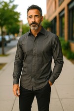 NWT Banana Republic Men's Large Black Dress Shirt