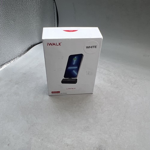 iWALK LinkPod 4 Small Portable Charger for iphone 4500mAh Color White New Sealed