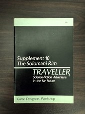 Traveller RPG Supplement 10 Solomani Rim 1982 GDW Games Workshop UK printing
