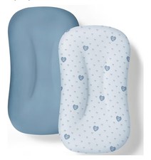 Baby Lounger Cover 2 Pack Milk Silk Soft Slipcover 33.9x24 Grayish Blue New