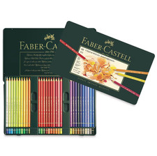 Set of 60, Faber-Castell Polychromos Pencil Set, Tin Box, Assorted Colors