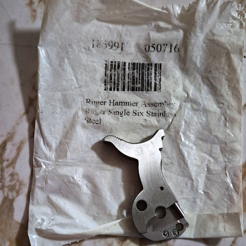 Ruger Single-Six Hammer Assembly Stainless Steel Silver .22 LR MPN 165991