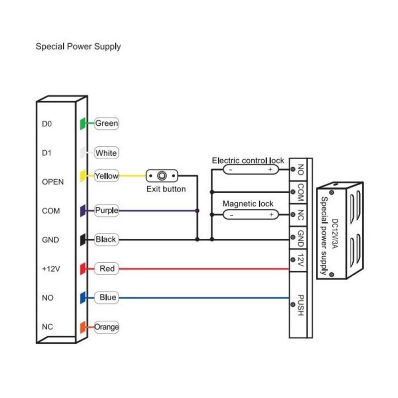 WiFi Tuya App Metal Keypad 125KHz EM/ID Standalone Access Controller - Picture 20 of 36