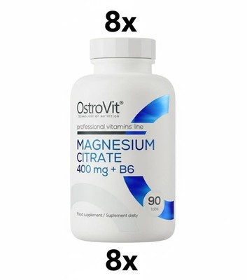 OstroVit Magnesiumcitrat 400 mg + B6, 8 x 90 Tabletten