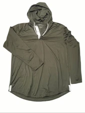 BYLT The Circuit Pullover Lightweight Snap Button Performance Hoodie Mens Large