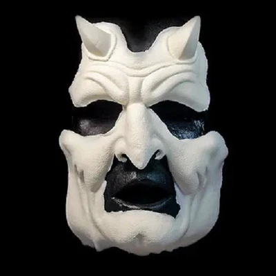 Máscara facial de látex de espuma protésica de diablo Halloween Woochie Drucifer maquillaje FX FO045 - Imagen 1 de 3