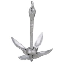 Folding Anchor Malleable Iron Galvanized Folds Easy Storage Locks Open Closed