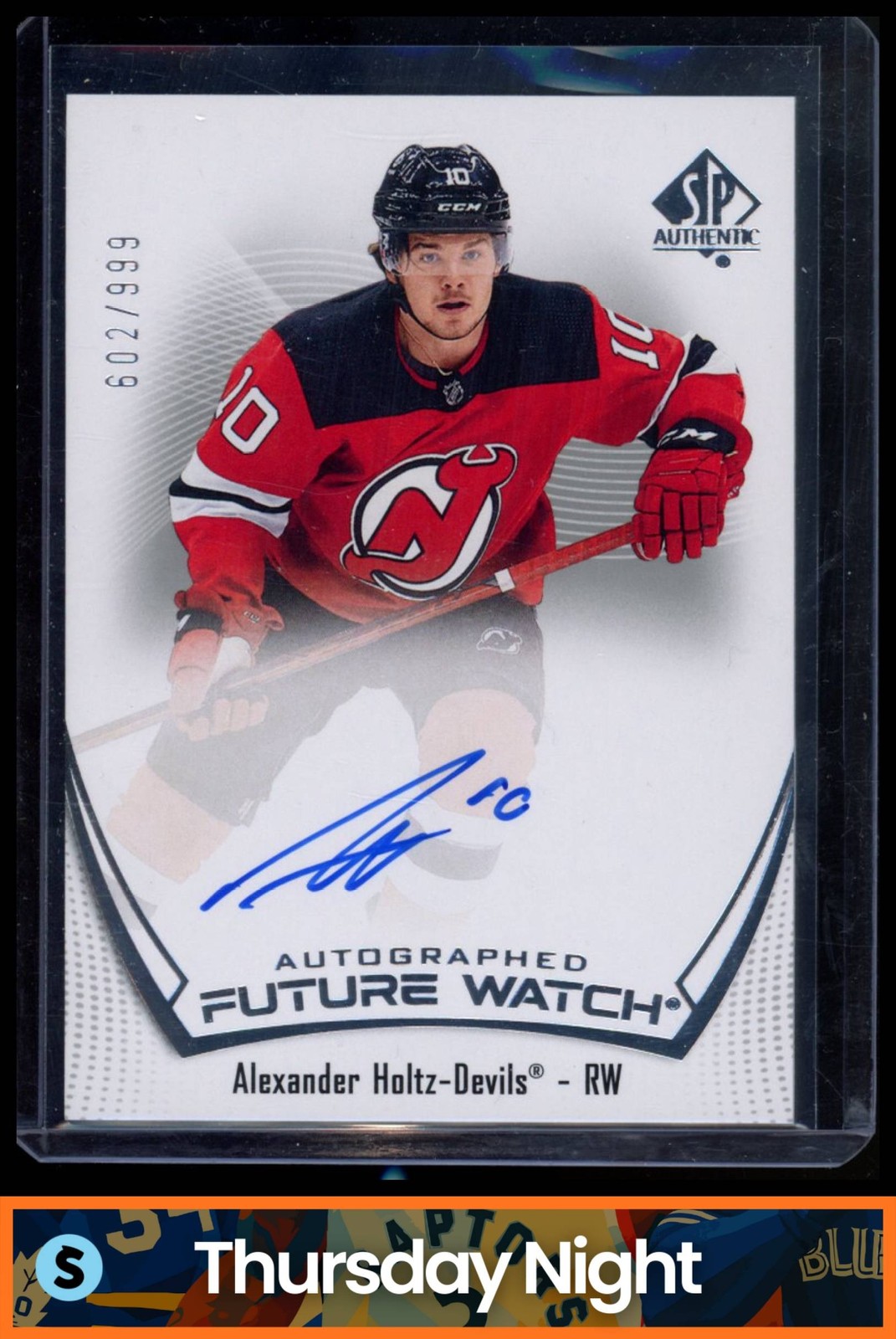 2021 SP AUTHENTIC #151 ALEXANDER HOLTZ AUTO RC FUTURE WATCH ROOKIE /999