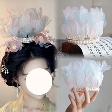 Hanfu Hairpin Headdress Ancient Hair Accessories Hairpin Flower hair crown