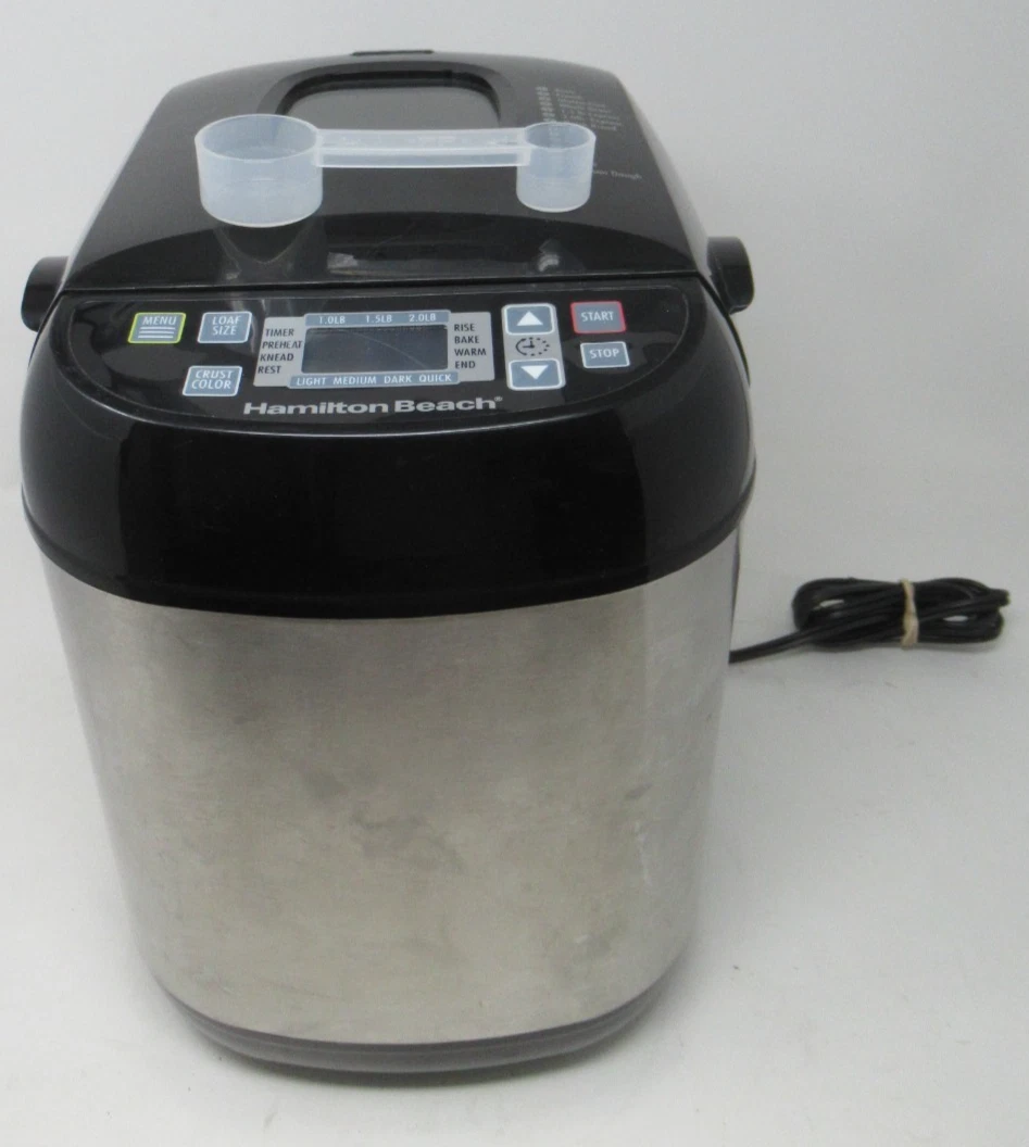 HAMILTON BEACH 1.5-2 LB. DIG. BREAD MAKER BLACK BM09 ARTISAN BREAD MACHINE 29882