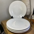 Homer Laughlin Fiestaware Fiesta 10-1/2" Dinner Plates (4), White