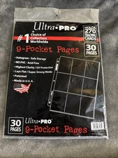 Ultra Pro Trading Card Holder 9-Pockets On Each Page 30 Pages Holds 270 Cards