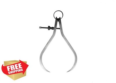 PEC Tools 10'' Spring Outside Calipers Precision Measuring Tool Quick Nut