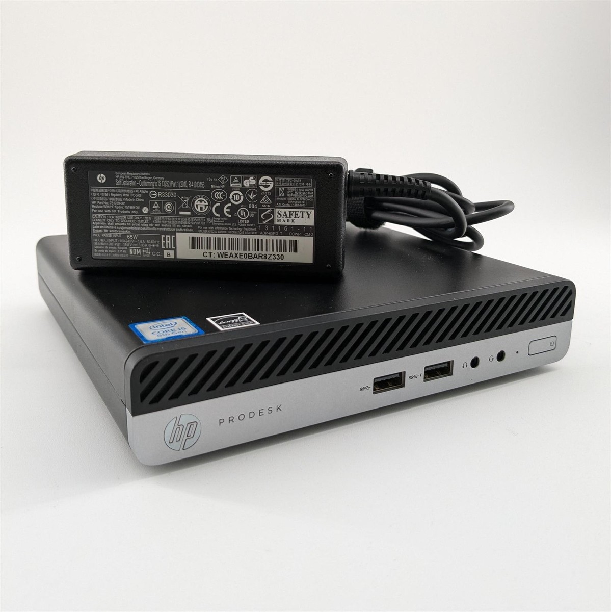 HP ProDesk 400 G4 Desktop Mini PC (第8世代Core i5-8500T 6コア ～3.5