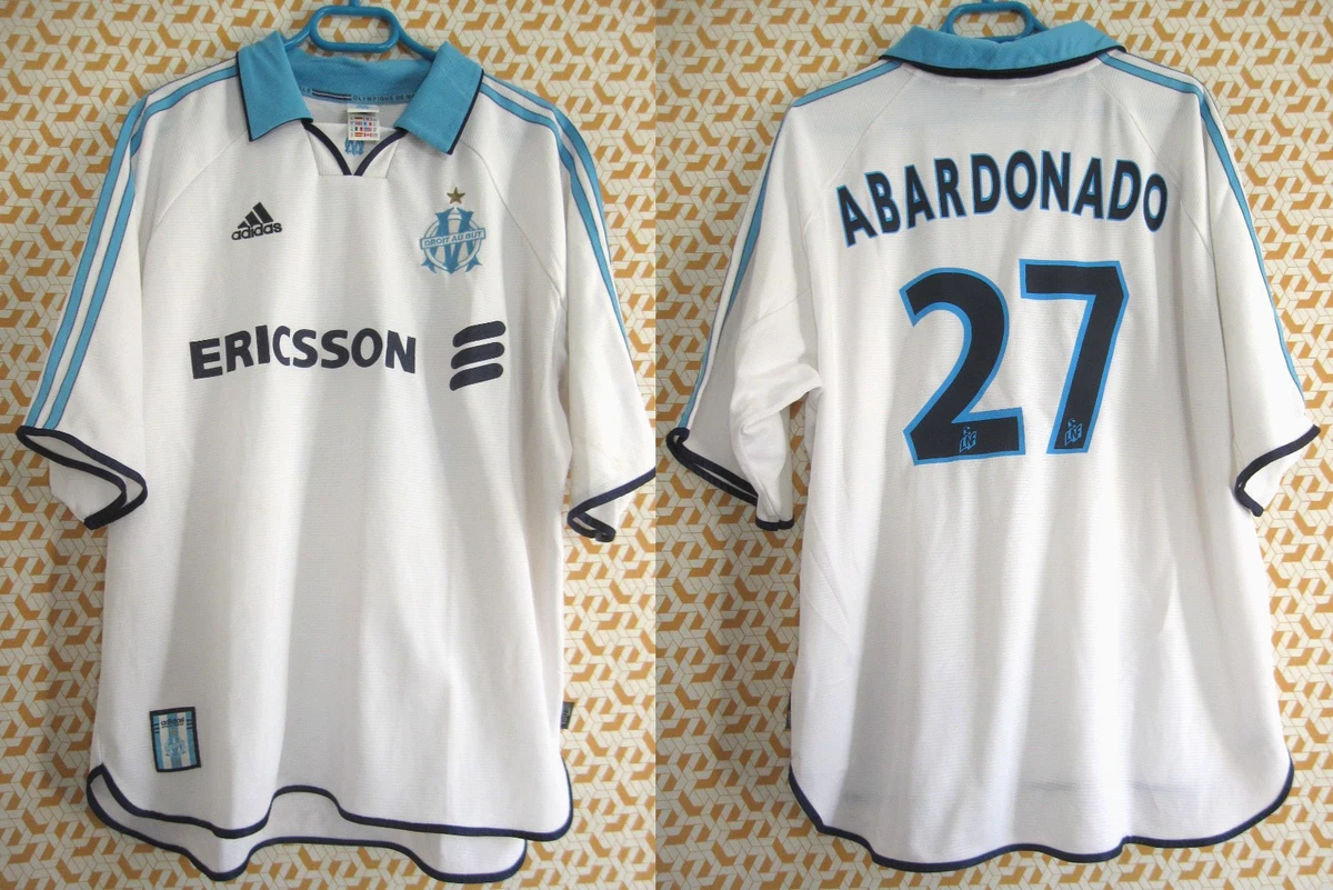 MARSEILLE Maillot 1999 2000 Vintage Adidas Sans Sponsor OM Football