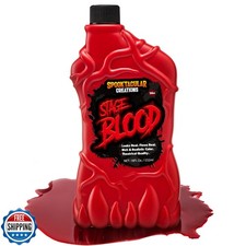 Spooktacular Creations 18 oz Fake Halloween Vampire Blood Bottle Fake Blood S