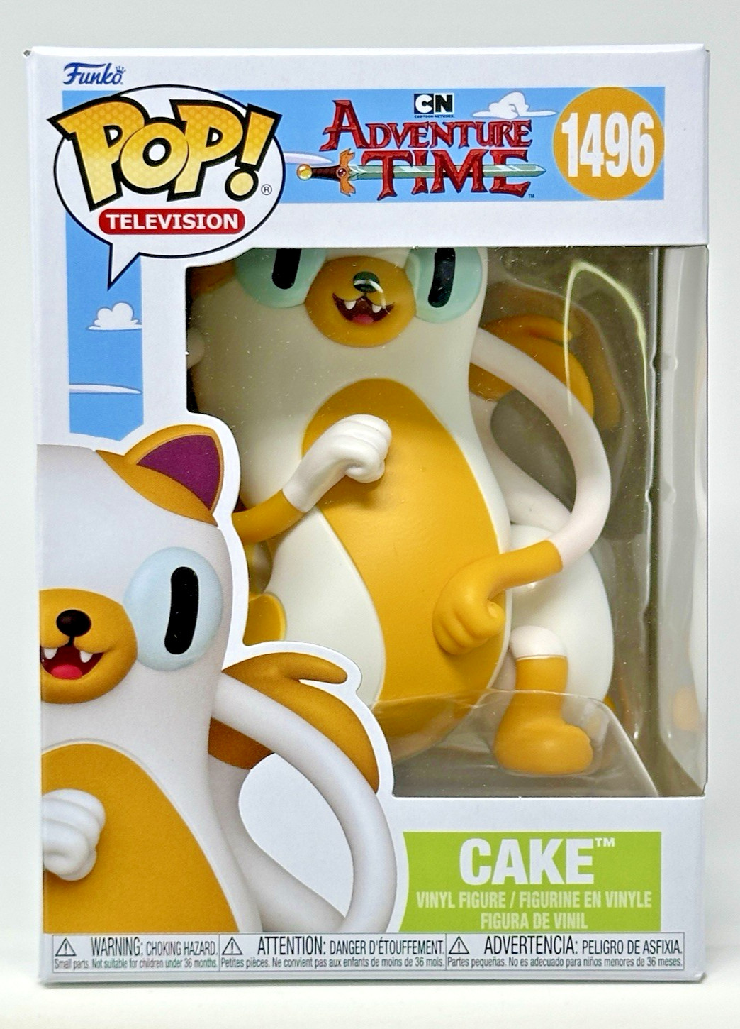 Funko Pop! Adventure Time: Cake #1496 with Premium .5mm Protector - New