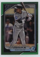 2024 Bowman Chrome Green Refractor /99 Jazz Chisholm Jr #96 18j9