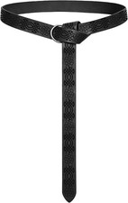 Renaissance Belt Medieval Leather Pirate Ren Faire Belt for Women Men