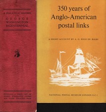 2 Booklets 350 Years Anglo-US Postal Links & Washington Bi-Cent Ave Cond (TT729)