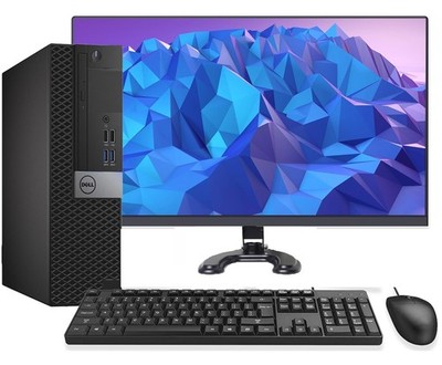 Dell Desktop Computer 16GB 256GB SSD Wi-Fi Core i5 Windows 10 Pro PC 22'' LCD