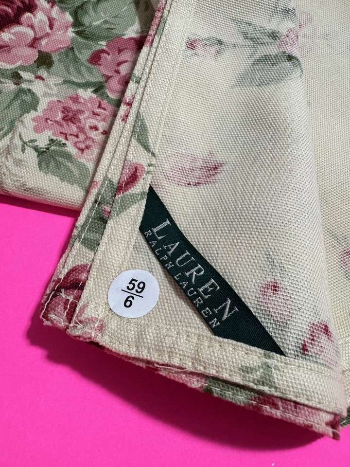 Guardanapo de algodão pedra marrom floral Ralph Lauren conjunto com 7 peças - Imagem 2 de 4