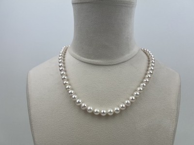 Cultured Pearl /Opaque Special 14KY 20'' 7-8mm AA FWP Strand Macy's