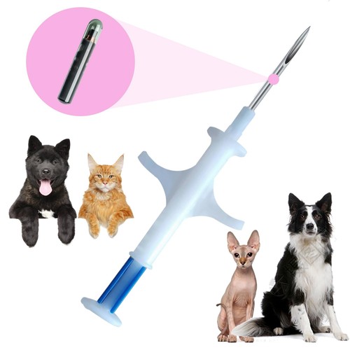 ISO Dog ID Microchip for Dogs and Cats 15 Gauge 1.4X8mm Size 10 Pack ...