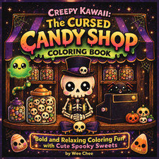 Creepy Kawaii: the Cursed Candy Shop Coloring Book: Bold and Relaxing Coloring F