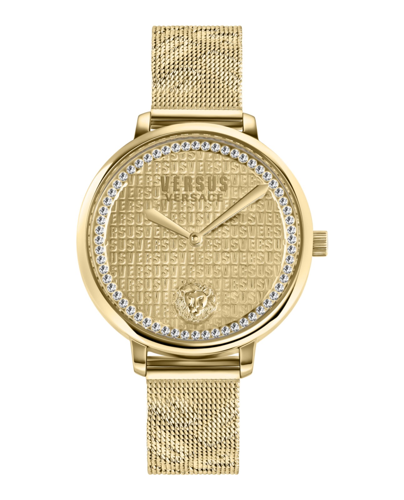 Versus Versace Women's La Villette 36mm Gold Crystal Bracelet Watch