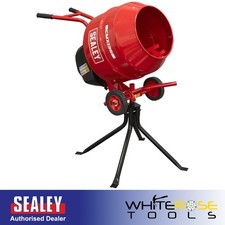 Sealey CMX135 135L Cement Mixer with Stand 550W Heavy‑Duty Electric Concrete