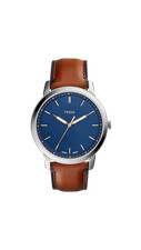 Fossil Minimalist Slim Three-Hand Light Brown Leather Watch - FS5304