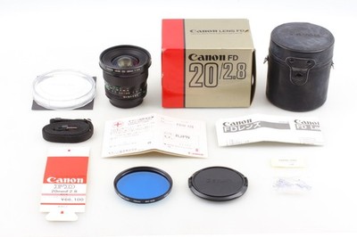 Rare w/ Box! 【MINT】 Canon New FD NFD 20mm F2.8 Wide Angle MF