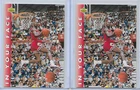(2) CARD LOT 1992 UPPER DECK MICHAEL JORDAN TWO TIME CHAMPION CARD #453 SSP