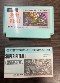 Famicom Cassette Super Pitfall with instructions