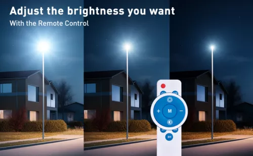 Commercial Solar Street Lights Outdoor Dusk to Dawn Solar High Bright Aluminum - Picture 11 of 12