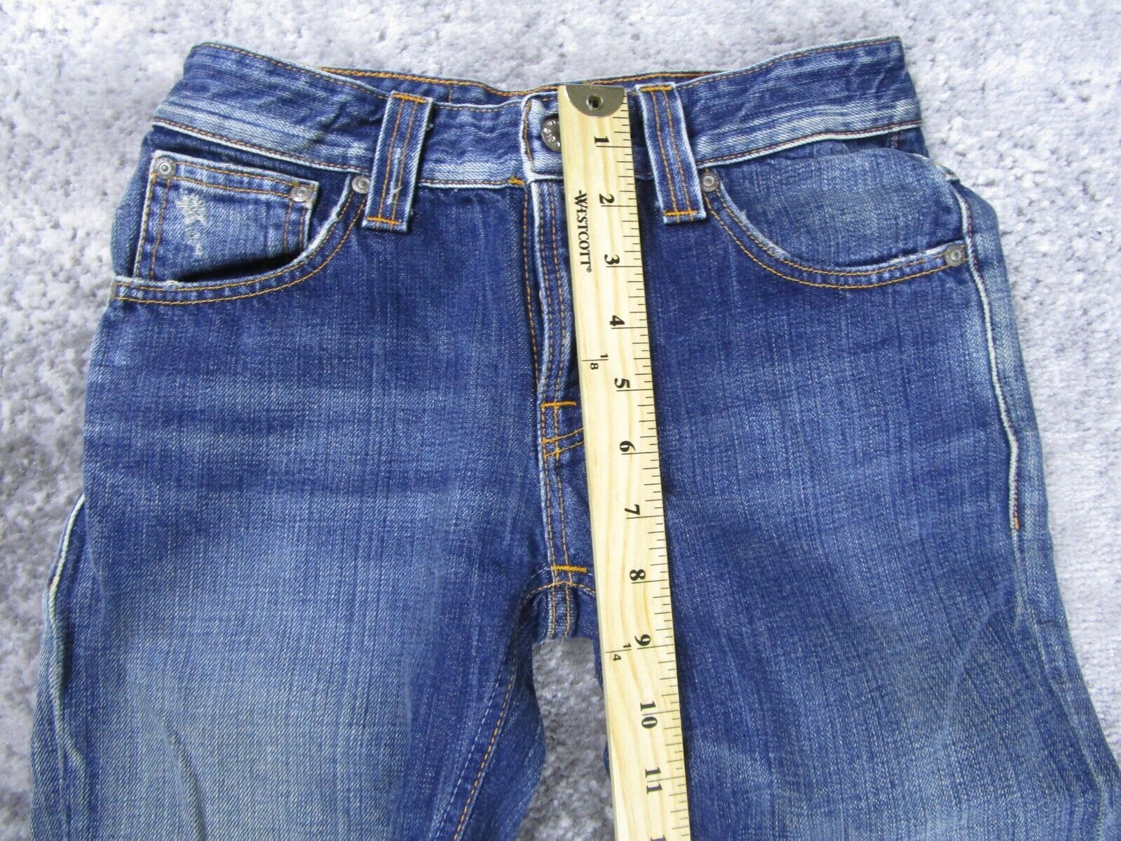 Nudie Jeans Co. Bootcut Ola Blue Jeans Unisex 26x32 Dark Wash Denim Pants  Casual