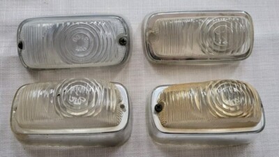 1957 1958 1959 Renault Turn Signal Light Lamp Parking Light Lens Lenses Lot Of 4