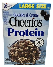 General Mills Cheerios Protein Cookies & Creme Oat & Pea Protein Cereal 11.2 oz