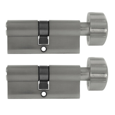 2x Knaufzylinder 70mm 35/35 +10 Schlüssel Zylinder Schloss Gleichschließend 