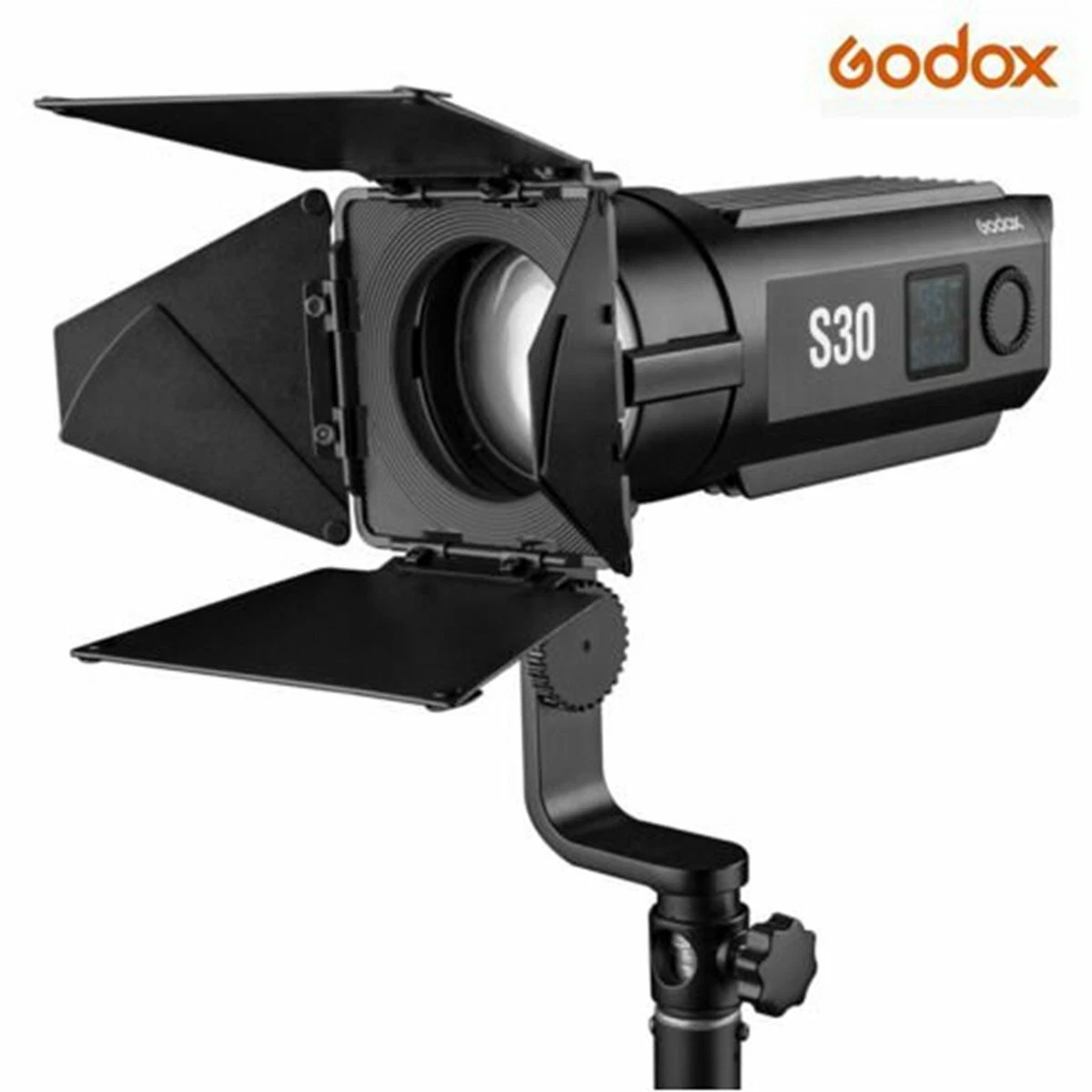 Godox S30 30Ws Focusing LED Light Photo Video Light Studio Spotlight Barn Door