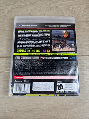 PS3 RED DEAD REDEMPTION UNDEAD NIGHTMARE COMPLETE W/MANUAL AND MAP