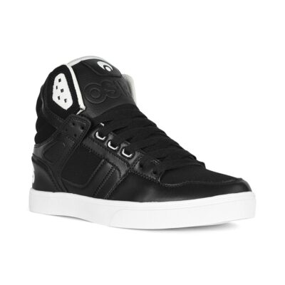 Osiris Clone High Top Schuhe - Schwarz/Schwarz/Weiß