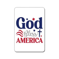 God Bless America - USA 4th Of July Patriotic Magnet