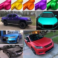 Stretch Car Satin Matte Chrome Metallic Vinyl Wrap Sticker Decal Strip Decors Us Stretch Car Satin Matte Chrome Metallic Vinyl Wrap Sticker Decal Strip Decors Us