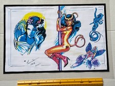 Vintage Art Tattoo Flash Sheet Mauricio 1993 Brasil /T65