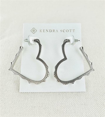 kendra scott silver hoop earrings