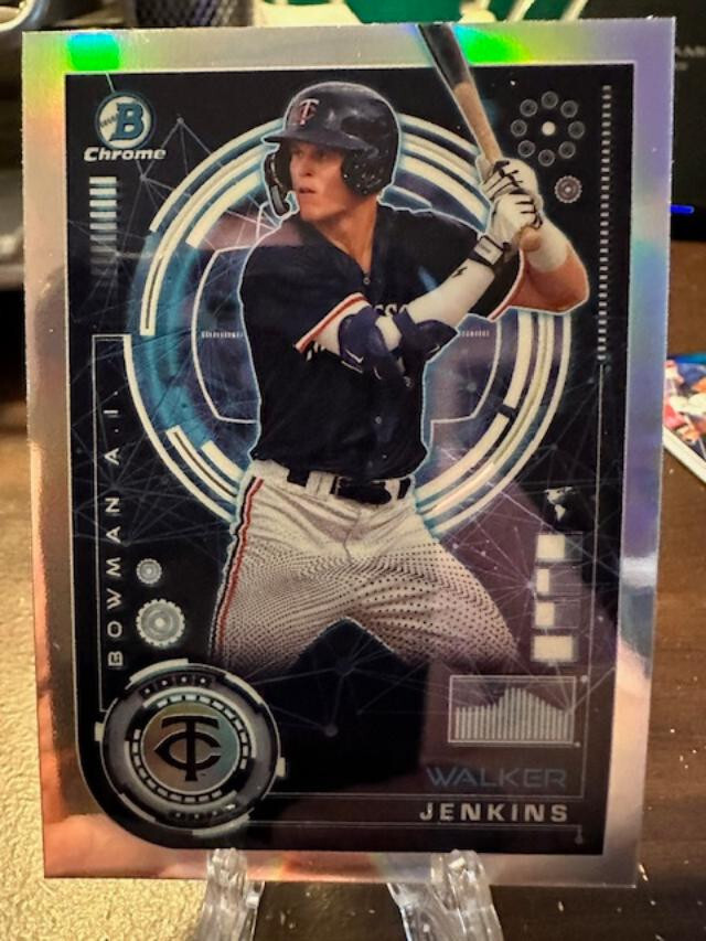 2024 BOWMAN CHROME WALKER JENKINS AI INSERT REFRACTOR #BAI-10 TWINS